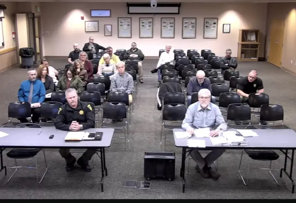 Hayden City Council President Matt Roetter questions BOCC on law enforcement billing